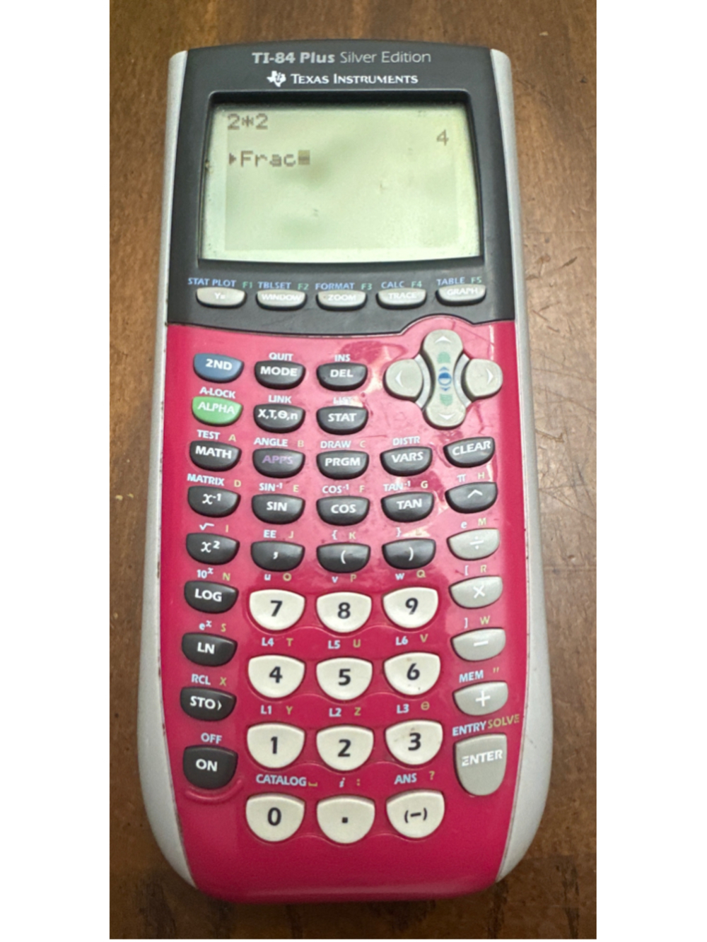 Texas Instruments TI-84 Plus Silver Edition Graphing Calculator – Pink (Used)